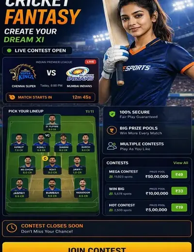 Gold7s (gold 7 s) fantasy cricket & matchday visual 3